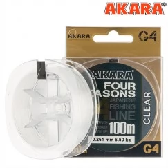 Леска монофильная Akara G4 Four Seasons 100 м