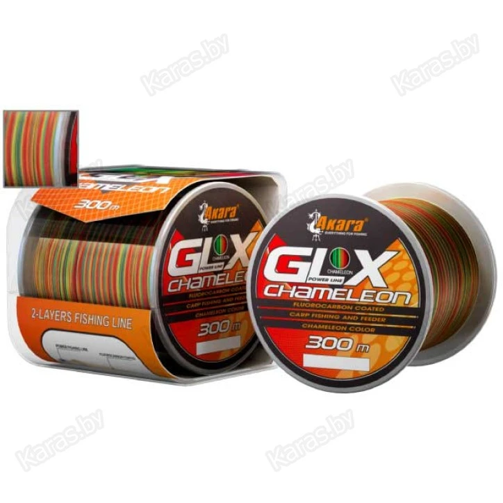 Леска монофильная Akara GLX Chameleon Power Line 300 м