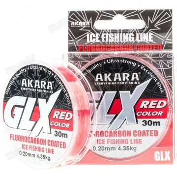 Леска монофильная Akara Glx Ice Red 30 м