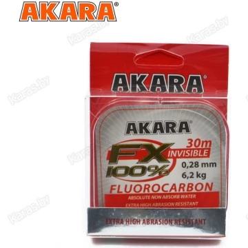 Леска флюорокарбоновая Akara FX 100% 30 м
