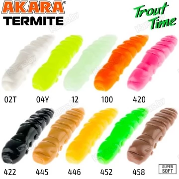 Силиконовая приманка Akara Trout Time Termite 1.5" Cheese