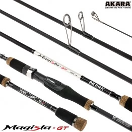Спиннинг Akara Magista GT 822H, углеволокно, штекерный, 2.48 м, тест: 21-62 г, 157 г