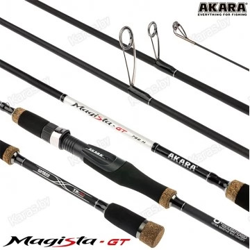Спиннинг Akara Magista GT 822H, углеволокно, штекерный, 2.48 м, тест: 21-62 г, 157 г