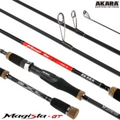 Спиннинг Akara Magista GT 902M, углеволокно, штекерный, 2.7 м, тест: 5,5-27 г, 172 г