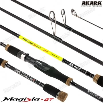 Спиннинг Akara Magista GT 702ML, углеволокно, штекерный, 2.1 м, тест: 4,5-19 г, 120 г