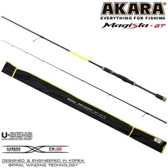 Спиннинг Akara Magista GT 702ML, углеволокно, штекерный, 2.1 м, тест: 4,5-19 г, 120 г