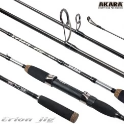 Спиннинг Akara Erion Jig L TX-30, углеволокно, штекерный, 1.98 м, тест: 3-12 г, 120 г