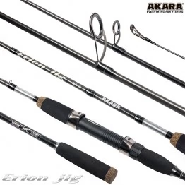 Спиннинг Akara Erion Jig L TX-30, углеволокно, штекерный, 1.98 м, тест: 3-12 г, 120 г