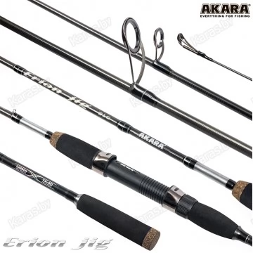 Спиннинг Akara Erion Jig L TX-30, углеволокно, штекерный, 2.48 м, тест: 3-12 г, 150 г