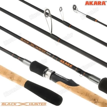 Спиннинг Akara Black Hunter Travel 734ML, углеволокно, штекерный, 2.2 м, тест: 5-17 г, 122 г