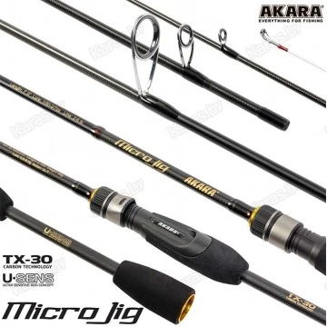 Спиннинг Akara Microjig SL1003-200, углеволокно, штекерный, 2,00 м, тест: 0,6-8 г, 95 г
