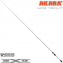 Спиннинг Akara Nice Trout UL, углеволокно, 2.05 м, тест: 0.5-3 г, 67 г