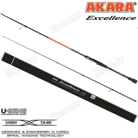 Спиннинг Akara Excellence M 702, углеволокно, штекерный, 2.1 м, тест: 6-28 г, 135 г