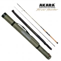 Спиннинг Akara River Hunter M в чехле, углеволокно, штекерный, 2,4 м, тест: 7-28 г, 140 г