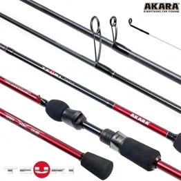 Спиннинг Akara Teuri ULS602 TX-30, углеволокно, штекерный, 1,83 м, тест: 0,6-7 г, 75 г