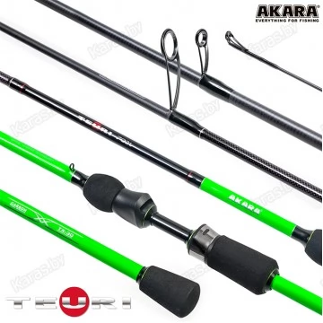 Спиннинг Akara Teuri LS762 TX-30, углеволокно, штекерный, 2,3 м, тест: 3,5-12 г, 100 г