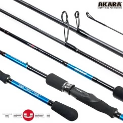 Спиннинг Akara Teuri MS802 TX-30, углеволокно, штекерный, 2,44 м, тест: 8-24,5 г, 128 г
