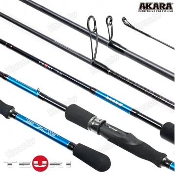 Спиннинг Akara Teuri MS802 TX-30, углеволокно, штекерный, 2,44 м, тест: 8-24,5 г, 128 г