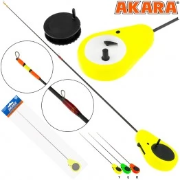 Зимняя удочка Akara Detent F 355 SK-1C-G, тест: 1-8 г, длина 35 см