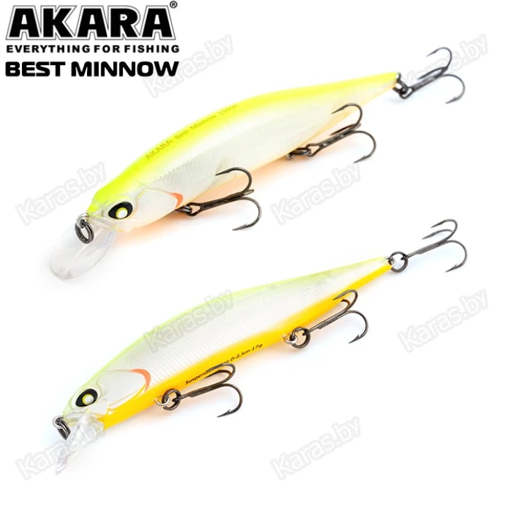 Воблер Akara Best Minnow 100SP (15 гр)