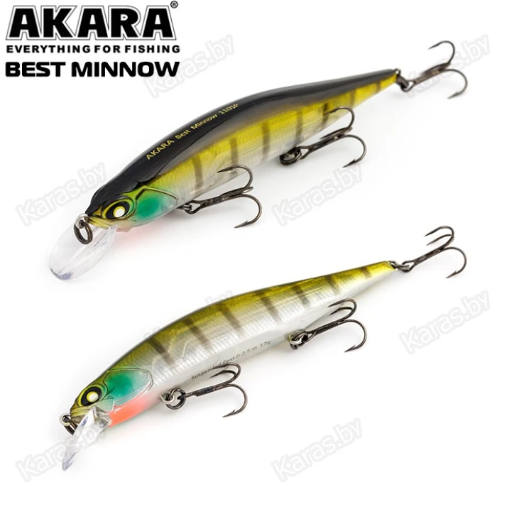 Воблер Akara Best Minnow 100SP (15 гр)