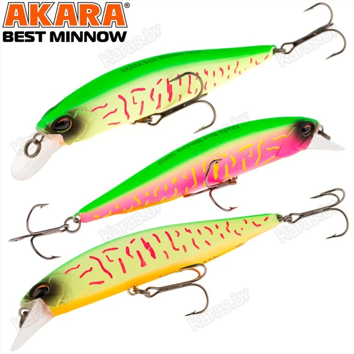 Воблер Akara Best Minnow 100SP (15 гр)
