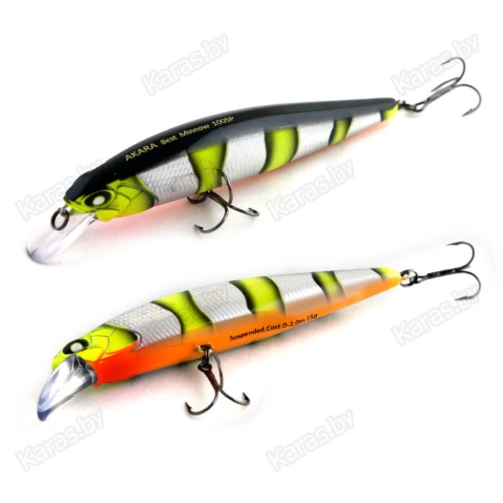 Воблер Akara Best Minnow 100SP (15 гр)