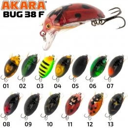 Воблер Akara Bug 38F (4 гр)