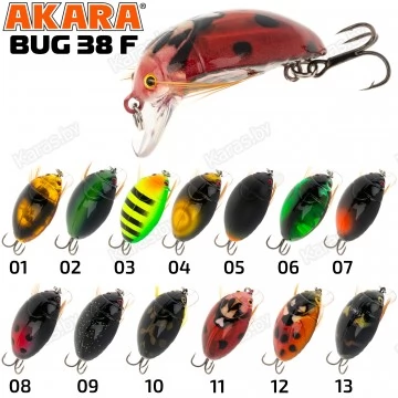 Воблер Akara Bug 38F (4 гр)