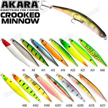Воблер Akara Crooked Minnow 110F (10 гр)