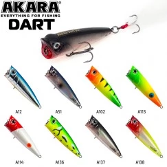 Воблер поппер Akara Dart 50F (4 гр)
