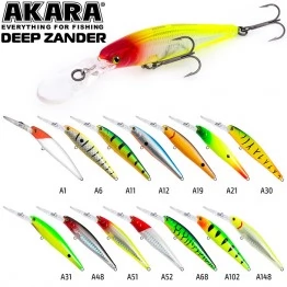Воблер для троллинга Akara Deep Zander 90F (12 гр)