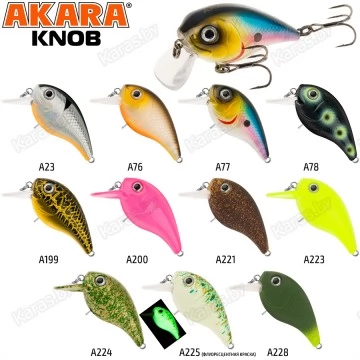 Воблер Akara Knob 38F (4.5 гр)