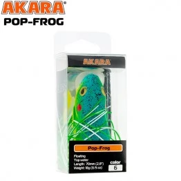 Лягушка-поппер незацепляйка Akara Pop-Frog 70 (18 гр)