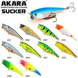 Воблер поппер Akara Sucker 95F (16 гр)