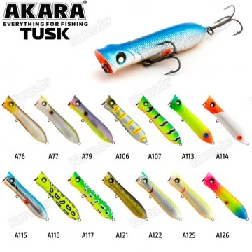 Воблер поппер Akara Tusk 80F (15 гр)