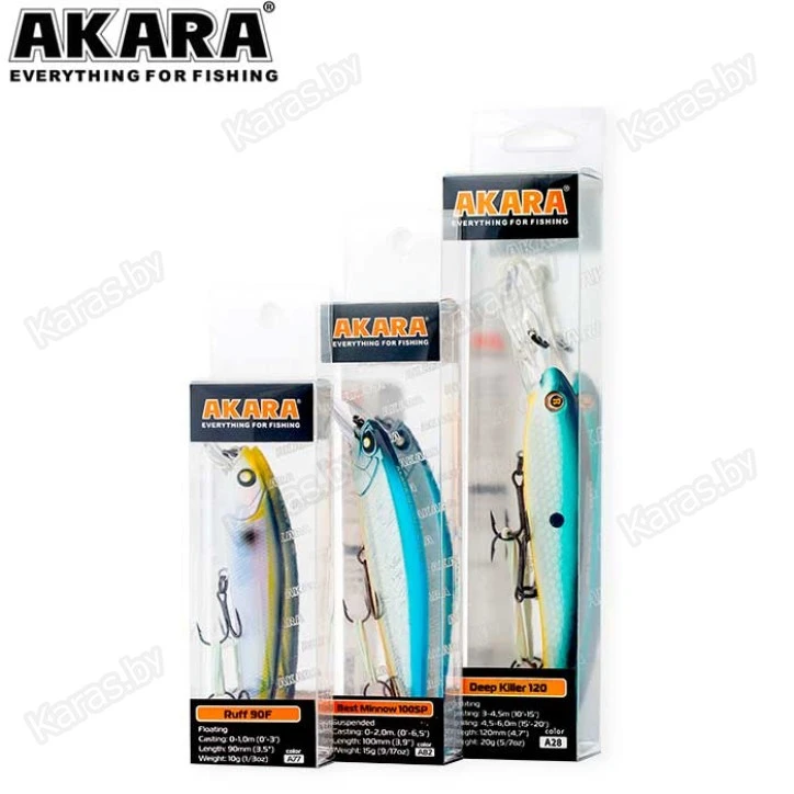 Воблер Akara Best Minnow 100SP (15 гр)
