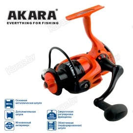 Безынерционная катушка Akara Active AF1000. 4 ш.п. + 1 р.п.