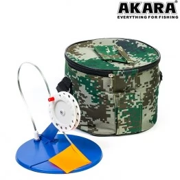 Жерлицы зимние Akara оснащенные 10 шт. в сумке (диаметр 20 см)