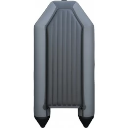 Надувная 2-местная ПВХ лодка Аква 2800 НДНД (графит, черный)