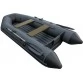 Надувная 2-местная ПВХ лодка Аква 2800 НДНД (графит, черный)
