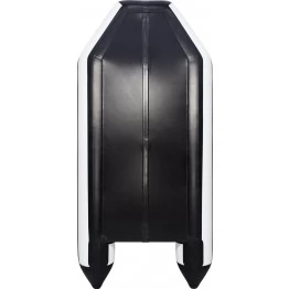 Надувная 2-местная ПВХ лодка Аква 2800 СКК (слань-книжка, киль, светло-серый, графит)