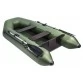 Надувная 2-местная ПВХ лодка Аква 2800 (зеленый)