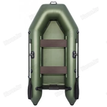 Надувная 2-местная ПВХ лодка Аква 2800 (зеленый)