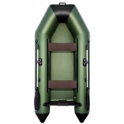 Надувная 2-местная ПВХ лодка Аква 2800 (зеленый, черный)