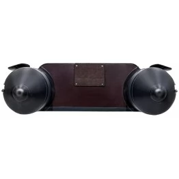 Надувная 2-местная ПВХ лодка Аква 2800 (графит, черный)