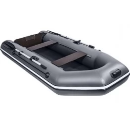 Надувная 2-местная ПВХ лодка Аква 2800 (графит)