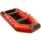 Надувная 2-местная ПВХ лодка Аква 2800 (красный, черный)