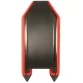 Надувная 2-местная ПВХ лодка Аква 2800 (красный, черный)