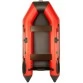 Надувная 2-местная ПВХ лодка Аква 2800 (красный, черный)